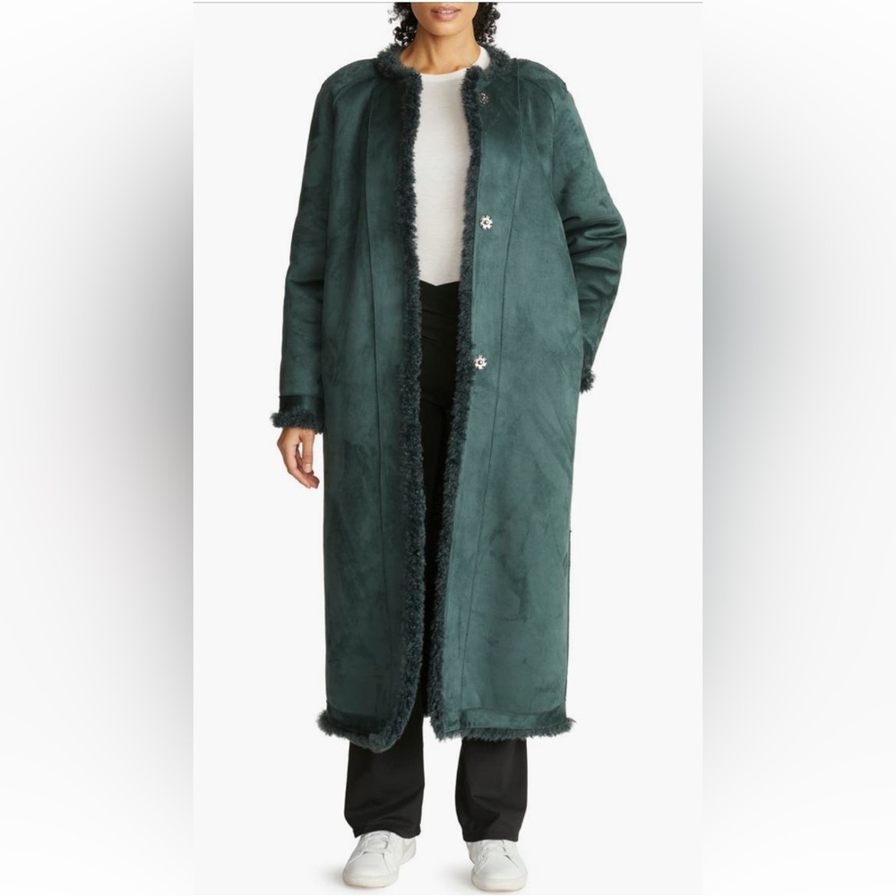 Hudson Jeans Reversible Shearling Teddy Fur Coat